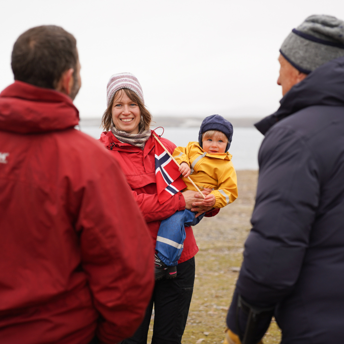 Besøkte fangstfamilie på Svalbard